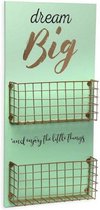Wanddecoratie Dream Big Hout MDF/Metaal (5 x 50 x 24 cm)