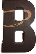 Joe & Mien Ambachtelijke Chocolade letter 'B' - Puur - 1 x 200 gram