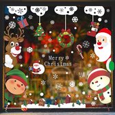 Kerststickers | Raamdecoratie | Zelfklevend | Kerstmis | Raamfolie | Kerstversiering | PVC | 21x29,5 cm | Herbruikbaar