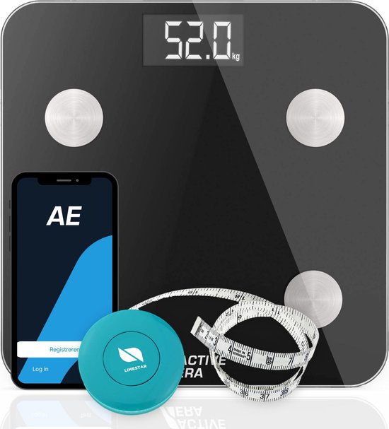Active Era Balance Pese Personne, Balance Connectée Bluetooth avec  Application mobile, Impédancemetre, Balance masse graisseuse et muscle  (BMI/Muscle/Eau/Graisse Corporelle/Masse Osseuse/BMR) - Blanc