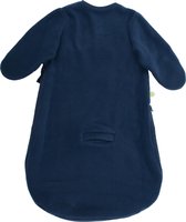 Swoop - slaapzak winter - 60 cm - met mouwen - donkerblauw