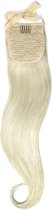 Remy Human Hair Extensions Ponytail straight Iceblonde
