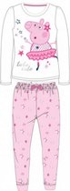Peppa Pig pyjama - wit/roze - maat 104