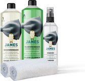 James Reinigingsset | Laminaat en PVC Reiningsset | Voor onderhoud en vlekken verwijderen | 2250 ml