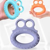 2 STUKS Angry Frog Shape Finger Grip Device Finger Strength Exercise Grip Ring (80LB (grijs))