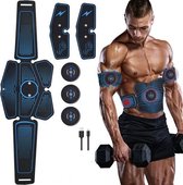 1082 EMS Spiertraining Buikspierstimulator Home Fitness Belt (6 stuks Blue Dot Belt)