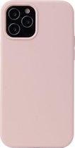 Mobigear Hoesje geschikt voor Apple iPhone 13 Pro Max Siliconen Telefoonhoesje | Mobigear Rubber Touch Backcover | iPhone 13 Pro Max Case | Back Cover - Sand Pink | Roze