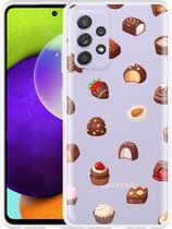 Hoesje Geschikt voor Samsung Galaxy A52s Chocolates