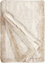 Winter Home - Plaid White Lion | Imitatiebond | 140 x 200 cm | Hoogwaardige kwaliteit