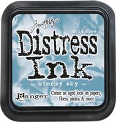 Ranger Distress Inks pad - stormy sky stempel pad