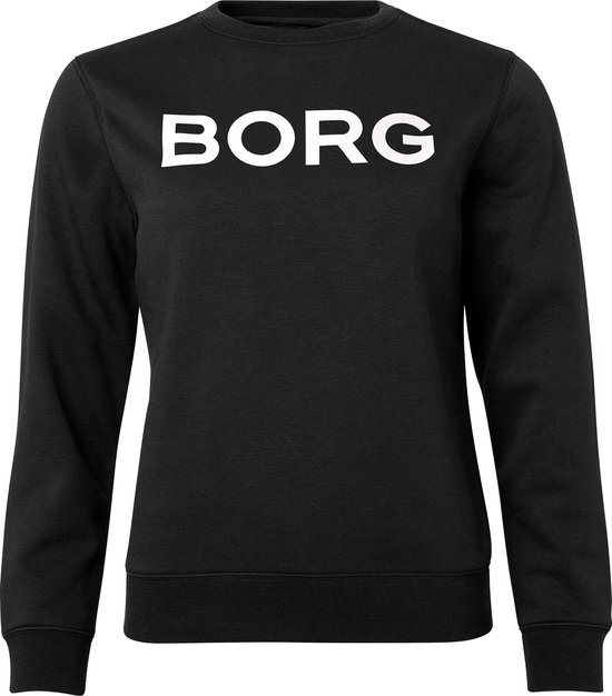 Björn Borg Logo Sweater  - Trui - Sweatshirt - Met Ronde Hals - Dames - Maat XS - Zwart