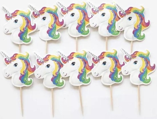 Cijfertaart Thema Unicorn & Regenboog – Zoet! Hoorn