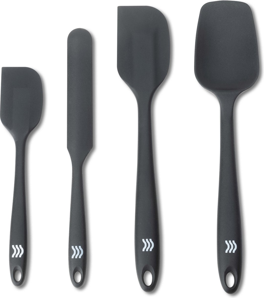 KC BLUE Plastic Bakspatel, Flexibele Spatel en Pannenschraper, 26,5 centimeter (10.5) - Wit