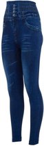 Legging Jegging Dames - Jeans Blauw - Maat L/XL