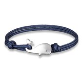 Parachute koord armband LGT Jewels Walvis Anker Navy Blauw