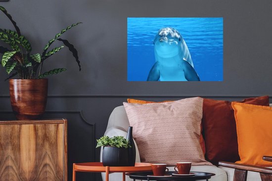 Stickers Stickers muraux - Dauphin - Water - Blauw - 60x40 cm - Feuille adhésive