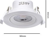 Aigostar Inbouwspot LED - 5W - Rond  - Aluminium