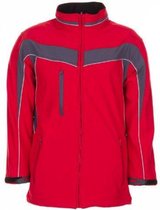 Planam softshell jas Plaline (2700) - Rood | Grijs - XS