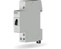 Theben 3120120 OKTO S12-230 Impulsschakelaar, Impulsrelais, 230 V, elektromechanisch, DIN-rail, 1 kanaal/contact (maakcontact), 1 sluiter, LED tot 200 W, lichtregeling, stroomstootschakelaar, stroomstootrelais, stroomafsluiter