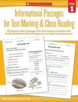Informational Passages for Text Marking & Close Reading, Grade 1