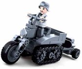 C22 - Duitse SD.KFZ.2 motor - 109 onderdelen en 1 mini-figuur - WW2 Bouwstenen - Lego fit - WW2 - Soldaten - Militair - Tank - Army - Bouwstenen - Wapens - Geweren - Brick - Tweede