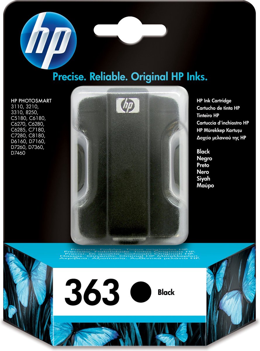 HP - C8721EE - 363 - Inktcartridge zwart