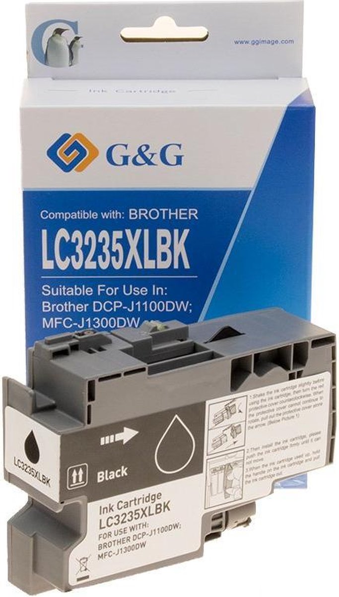 G&G Brother 3235XL Inktcartridge Zwart - Huismerk Hoge capaciteit
