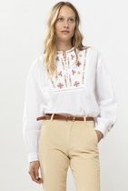 Sissy-Boy - Witte blouse met gekleurde embroidery details