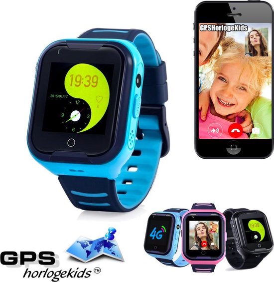 Qlokkie Kiddo Lite - GPS horloge kind - Smartwatch kinderen - GPS