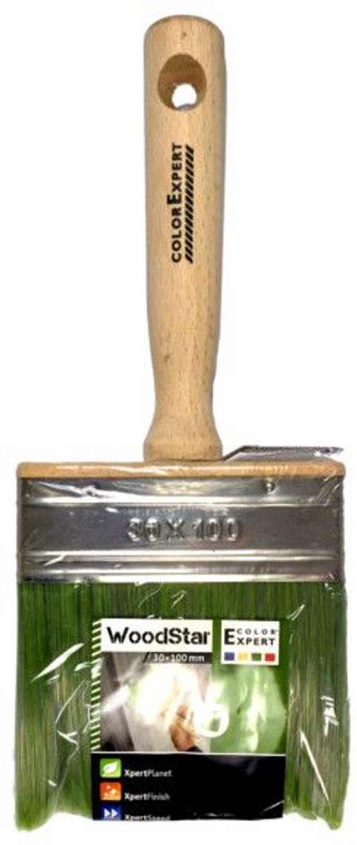 Blokborstel Color Expert Woodstar - 100 x 30 mm | Professionele Kwast voor Beits en Verf