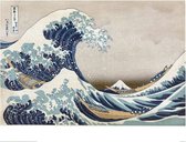 Poster - Hokusai Great Wave - 80 X 60 Cm - Multicolor