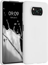 kwmobile telefoonhoesje voor Xiaomi Poco X3 NFC / Poco X3 Pro - Hoesje voor smartphone - Back cover in mat wit
