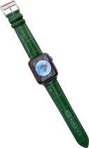 Apple Watch 38/40MM Leren Bandje - Horloge Bandje - Gesp Sluiting- Polsband - Kunstleer - Apple Watch 1 / 2 / 3 / 4 / 5 / 6 / SE - Groen