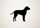 Silhouette hond - Braque Du Bourbonnais - L - 75x103cm - Zwart - wanddecoratie