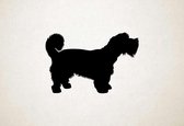 Silhouette hond - Sporting Lucas Terrier - Sportieve Lucas Terrier - S - 40x60cm - Zwart - wanddecoratie