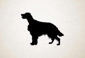 Silhouette hond - Irish Setter - Ierse setter - S - 45x59cm - Zwart - wanddecoratie