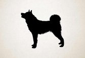 Silhouette hond - Karelian Bear Dog - Karelische berenhond - S - 45x50cm - Zwart - wanddecoratie