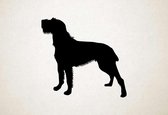 Silhouette hond - Cesky Fousek - XS - 25x26cm - Zwart - wanddecoratie