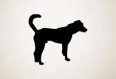 Silhouette hond - Combai - - M - 60x69cm - Zwart - wanddecoratie