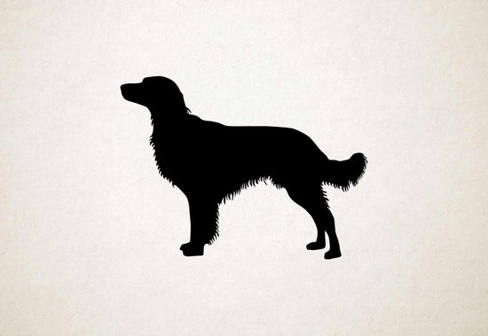 Silhouette hond - Munsterlander, Large - M - 60x81cm - Zwart - wanddecoratie