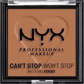 NYX Professional Makeup Can't Stop Won't Stop Mattifying Gezichtspoeder - Mocha