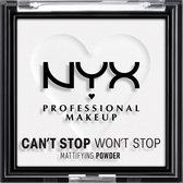 NYX Professional Makeup Can't Stop Won't Stop Mattifying Gezichtspoeder - Brightening Translucent