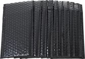 50 stuks luxe luchtkussen enveloppen zwart 25x15 cm