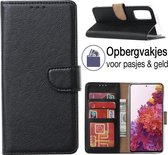 Samsung Galaxy S21 FE Hoesje - book case - Portemonnee hoes - S21FE book hoesje - Zwart - EPICMOBILE
