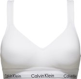 Calvin Klein dames Modern Cotton bralette top, met voorgevormde cups, wit -  Maat: S