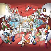 Cartoon plafondplaat - Poster - Roland Hols - Tandwerkzaamheden - 60 x 60 cm - Forex 5 mm dik - Tandarts - Orthodontist -Mondhygiënist - voor boven de behandelstoel