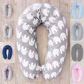 Zijslaapkussen - Zinaps Nursing Pillow XXL, Super Soft Support Pillow, Side Sleeper Pillow, inclusief dekking, 170 cm (WK 02132)
