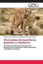 Diversidad de mamiferos grandes y medianos