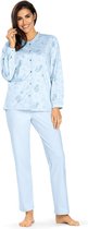 Blauwe flora pyjama Comtessa