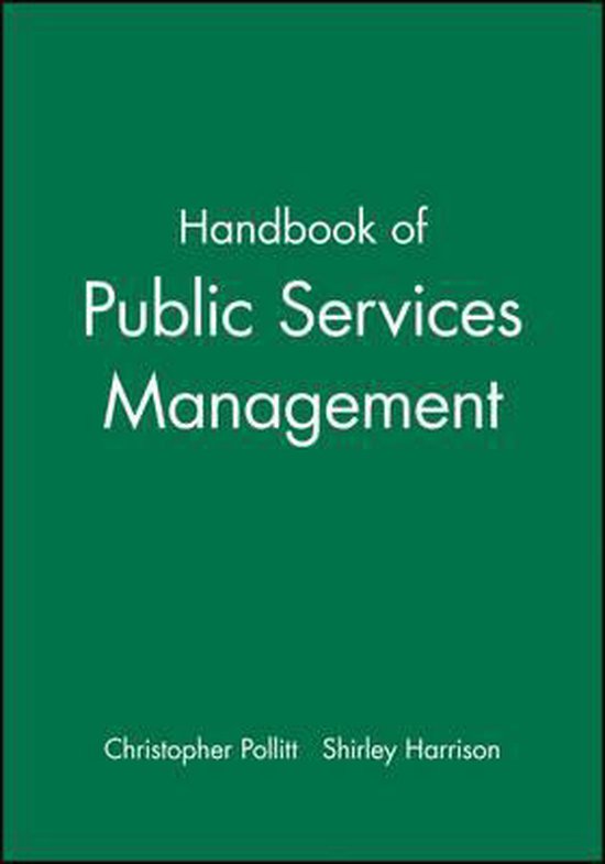 Handbook of Public Services Management